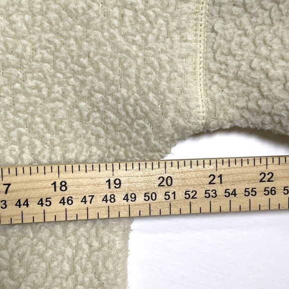 J.Crew Vintage Fleece Polartec® Sherpa Fleece Half-snap Pullover Beige Blue XXS - Picture 6 of 10